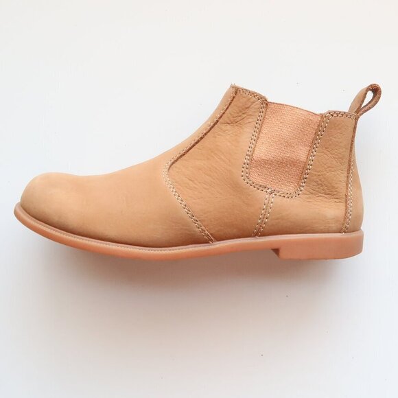 Kodiak Tan Nubuck Leather Low-Rider Original Pull-on Chelsea Ankle Boots Booties - Picture 9 of 16